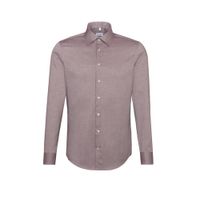 Seidensticker slim fit overhemd rood - thumbnail