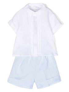 Il Gufo ensemble short en lin - Blanc