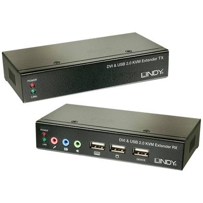 LINDY Cat.5 KVM Extender Classic KVM-extender DVI 1920 x 1200 Pixel