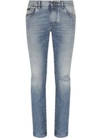 Dolce & Gabbana jean skinny à effet usé - Bleu - thumbnail