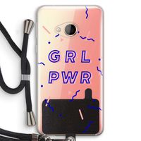 GRL PWR: HTC U Play Transparant Hoesje met koord