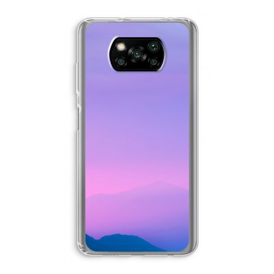 Sunset pastel: Xiaomi Poco X3 NFC Transparant Hoesje