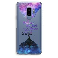 Stars quote: Samsung Galaxy S9 Plus Transparant Hoesje