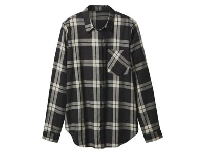 esmara Flanellen dames blouse (Zwart, M (40/42))