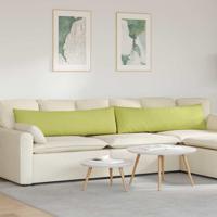 VidaXL Sofa kussens 2 pcs lichtgroen 145 x 40 cm stof