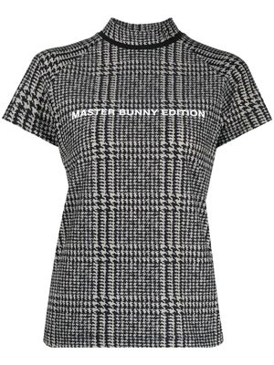 MASTER BUNNY EDITION t-shirt à motif pied-de-poule - Marron