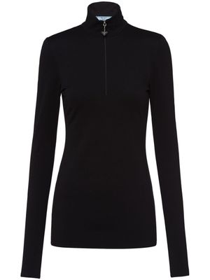 Prada haut à col roulé - Noir