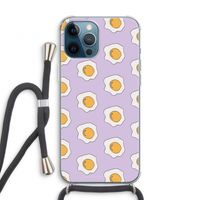 Bacon to my eggs #1: iPhone 12 Pro Transparant Hoesje met koord