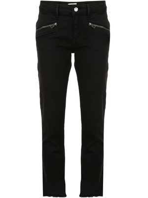 Zadig&Voltaire jean droit Ava à bords francs - Noir