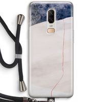 Stone White: OnePlus 6 Transparant Hoesje met koord