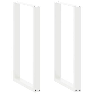 Bartafelpoten 2 st U-vormig 60x(100-101) cm staal wit