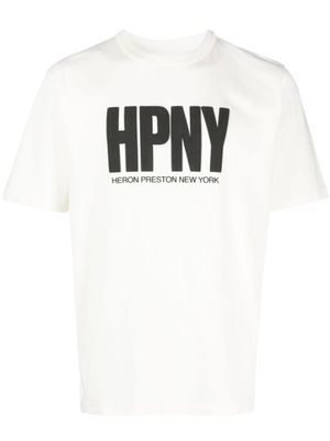 Heron Preston t-shirt en coton à logo imprimé - Blanc