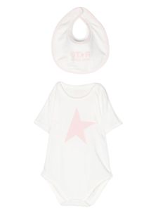 Golden Goose Kids body à motif d'étoiles - Blanc