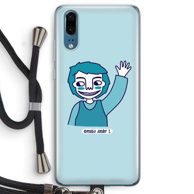 Zwaai: Huawei P20 Transparant Hoesje met koord