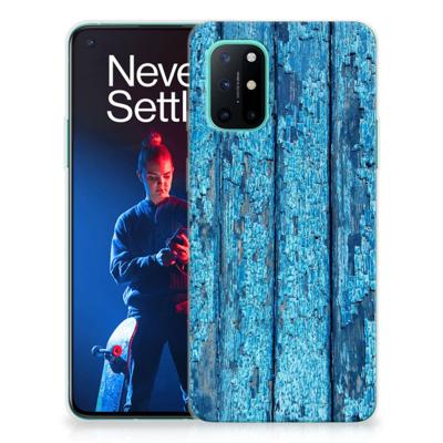 OnePlus 8T | Bumper Hoesje | Wood Blue