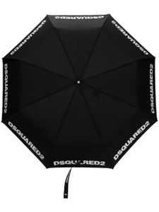 DSQUARED2 logo-print compact umbrella - Noir