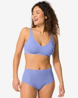 HEMA Damesstring Hoge Taille Micro Rib Blauw (blauw)