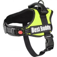 Hondentuig Best Buddy Pluto Neon Groen L 70 - 90 cm x 50 mm Flamingo Groen - thumbnail