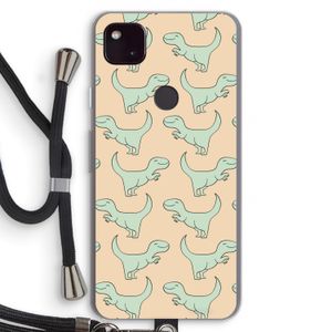 Dinos: Pixel 4a 5G Transparant Hoesje met koord