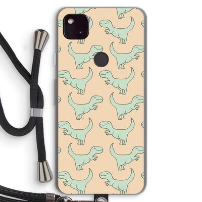 Dinos: Pixel 4a 5G Transparant Hoesje met koord