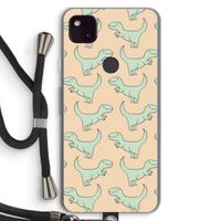 Dinos: Pixel 4a 5G Transparant Hoesje met koord