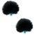 Radius Large Hole Urchin Black (Pair) windscherm voor dasspeldmicrofoons (set van 2)