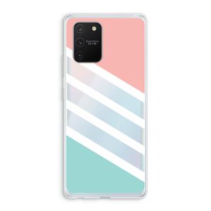 Strepen pastel: Samsung Galaxy S10 Lite Transparant Hoesje