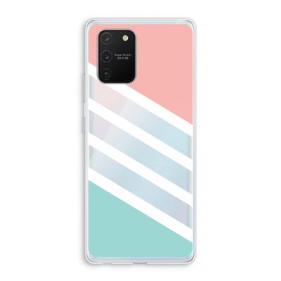 Strepen pastel: Samsung Galaxy S10 Lite Transparant Hoesje