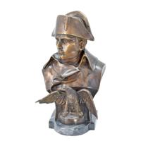 A BRONZE BUST OF NAPOLEON