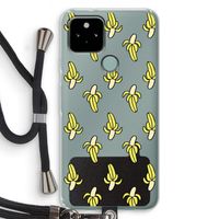 Bananas: Pixel 5 Transparant Hoesje met koord