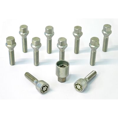 H&R Wielboutenset konisch M12x1.50 - Lengte 38mm - 10 stuks - incl. wielsloten HR1253801SET