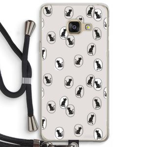 Miauw: Samsung Galaxy A3 (2016) Transparant Hoesje met koord