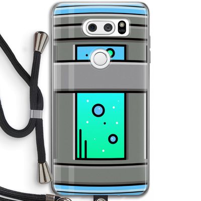 Chug Bottle: LG V30 Transparant Hoesje met koord