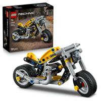 LEGO Technic 42225 Gele Motorfiets - Bouwspeelgoed voor kinderen vanaf 7 jaar - Cadeau-idee voor jongens of meisjes