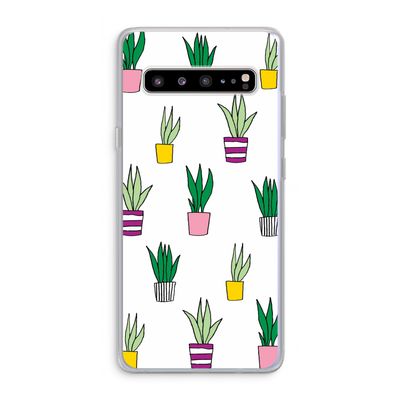 Sanseveria: Samsung Galaxy S10 5G Transparant Hoesje