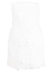 ZIMMERMANN robe-bustier Tama à coupe courte - Blanc