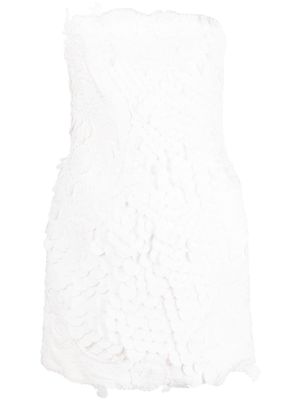 ZIMMERMANN robe-bustier Tama à coupe courte - Blanc