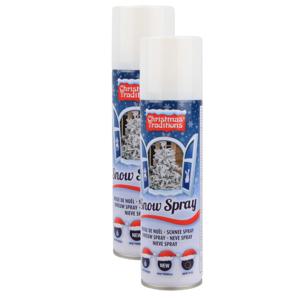 Sneeuwspray - 2x - spuitbus - 600 ml - spuitsneeuw - nepsneeuw - sneeuwversiering