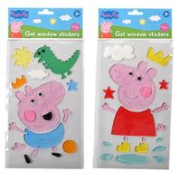 Peppa Pig Gel Raamstickers Verschillende Uitvoeringen - thumbnail