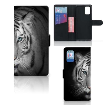 Samsung Galaxy A02s | M02s | Telefoonhoesje | Met pasjeshouder | Tijger