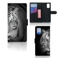Samsung Galaxy A02s | M02s | Telefoonhoesje | Met pasjeshouder | Tijger