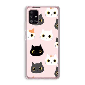 Katten: Samsung Galaxy A51 5G Transparant Hoesje