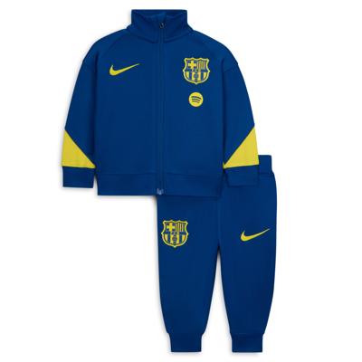 Nike FC Barcelona Strike Trainingspak 2025-2026 Baby Donkerblauw Felgeel Nike FC Barcelona Strike Trainingspak 2025-2026 Baby Donkerblauw Felgeel