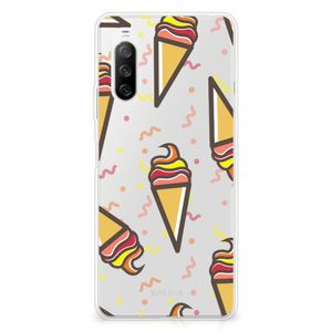 Sony Xperia 10 III Siliconen Case Icecream