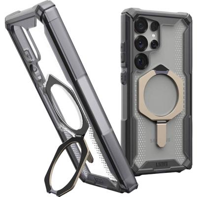 Urban Armor Gear Plasma XTE Outdoor telefoonhoes Samsung Galaxy S25 Ultra Transparant, Titaan Inductieve lading, Met standfunctie, Stootbestendig