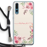 Rozen: Huawei P20 Pro Transparant Hoesje met koord