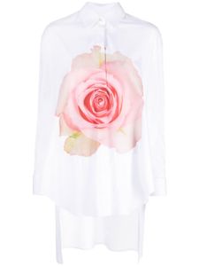 Viktor & Rolf robe-chemise en popeline - Blanc