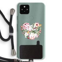 GRL PWR Flower: Pixel 5a 5G Transparant Hoesje met koord