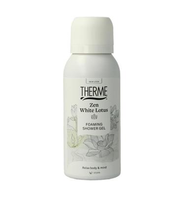Zen white lotus foam shower
