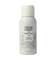 Zen white lotus foam shower